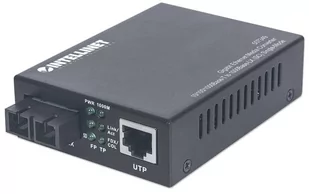 Media konwerter 10/100/1000Base-T RJ45/1000Base-LX SC jednomodowy Intellinet - Pozostałe akcesoria sieciowe - miniaturka - grafika 1