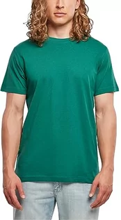 Koszulki męskie - Build Your Brand Męski Basic okrągły dekolt, męski T-shirt o klasycznym kroju, dostępny w wielu kolorach, rozmiary XS-5XL, zielony, L - grafika 1