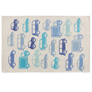 Dywany dla dzieci - Beliani Dywan dziecięcy w samochody 60 x 90 cm niebieski MADURAJ - miniaturka - grafika 1