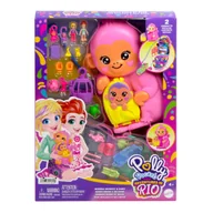 Lalki dla dziewczynek - Polly Pocket Kompaktowa torebka Małpka Zestaw do zabawy - miniaturka - grafika 1