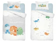Pościel dla dzieci - Pościel 100x135 do łóżeczka dinozaury dino dinusie - miniaturka - grafika 1