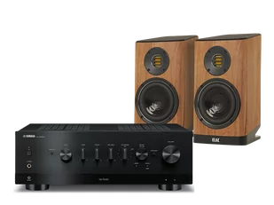 Yamaha R-N1000A (czarny) + Vela BS403 (orzech) - Zestawy stereo - miniaturka - grafika 1