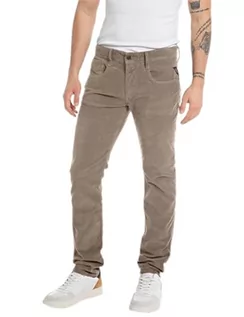 Spodnie męskie - Replay spodnie męskie anbass, 104 Warm Grey, 30W / 32L - grafika 1