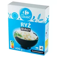Ryż - Carrefour Classic Ryż biały długoziarnisty 400 g - miniaturka - grafika 1