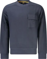 Swetry męskie - Niebieski bawełniany sweter męski Hugo Boss zapewniający stylowy komfort - XL - miniaturka - grafika 1