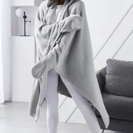 Koce - Koc Z Rękawami I Kapturem, Essential, Uniwersalny Rozmiar, 115 X 165 Cm - miniaturka - grafika 1