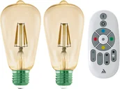 Systemy inteligentnych domów - EGLO connect-z E27 ST64 żarówka 5,5W 500lm 2 szt. - miniaturka - grafika 1