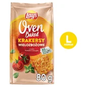 Krakersy - Lay’s Oven Baked Krakersy wielozbożowe pomidor z bazylią 80g - miniaturka - grafika 1