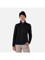 Bluzy damskie - Bluza techniczna damska Rossignol W Blackside Fleece Fz czarna XS - miniaturka - grafika 1