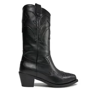 Kozaki damskie - Kowbojki Bronx Western 47515-A Czarny - miniaturka - grafika 1