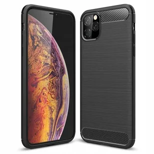 CASE ETUI CARBON LUX CZARNY IPHONE 12 PRO MAX 6,7" - Etui i futerały do telefonów - miniaturka - grafika 1