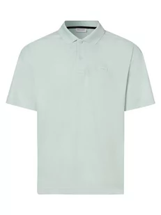 Calvin Klein - Męska koszulka polo, niebieski - Koszulki męskie - miniaturka - grafika 1