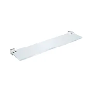 Półki łazienkowe - Jika Pure - Półka szklana 40 cm, chrom H3853B10040001 - miniaturka - grafika 1