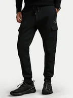 Spodnie męskie - Polo Ralph Lauren Spodnie materiałowe 710980340003 Czarny Regular Fit - miniaturka - grafika 1