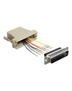 ADAPTER COM 25M->RJ45FASSEMBLY KIT DELOCK - Adaptery i przejściówki - miniaturka - grafika 1
