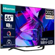 Telewizory - HISENSE 55U7KQ 55" MINILED 4K  - miniaturka - grafika 1