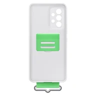 Etui i futerały do telefonów - Samsung Strap Silicone Cover etui pokrowiec do Samsung Galaxy A53 5G biały (EF-GA536TWEGWW) - miniaturka - grafika 1