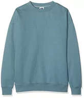 Swetry męskie - Urban Classics Męska bluza dresowa z okrągłym dekoltem, sweter z szerokimi ściągaczami dla mężczyzn w wielu kolorach, rozmiary XS-5XL, Blue (Dusty Blue 00747), 3XL duże rozmiary - miniaturka - grafika 1