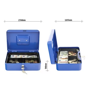 Rottner Traun 3 kasetka, niebieska - Sejfy i kasy pancerne - miniaturka - grafika 4