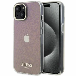 Guess GUHCP15SHDECMP iPhone 15 6.1" różowy/pink hardcase IML Faceted Mirror Disco Iridescent - Etui i futerały do telefonów - miniaturka - grafika 8
