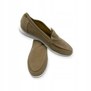 Mokasyny męskie zamszowe Old Money 43 - Mokasyny męskie - miniaturka - grafika 1