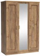 Szafy - Szafa trzydrzwiowa z lustrem dąb lefkas K7-M07 - miniaturka - grafika 1