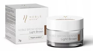 Noble Lashes Noble Brow Henna Pudrowa Do Brwi - Light Brown 2g NL-HDBNBLB - Akcesoria i kosmetyki do stylizacji brwi - miniaturka - grafika 1