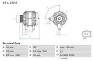 Alternatory - BOSCH Alternator 0 986 081 160 - miniaturka - grafika 1