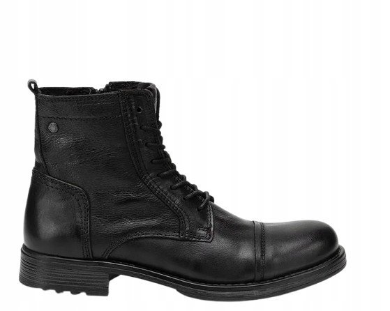 JACK & JONES TRZEWIKI MĘSKIE SKÓRZANE Z ZAMKAMI 45 6DA