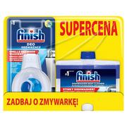 Środki do zmywarek - FINISH Zestaw do czyszczenia zmywarki płyn 250 ml + OdorStop 5 ml Bezpiecznych wakacji - miniaturka - grafika 1