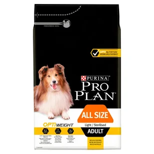 Purina Pro Plan Optiweight All Size Light&Sterilised Adult 3 kg - Sucha karma dla psów - miniaturka - grafika 3
