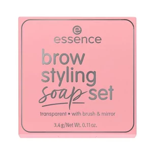 Essence Brow Styling Soap Set - Mydełko do stylizacji brwi z pędzelkiem - 3,4 g - Akcesoria i kosmetyki do stylizacji brwi - miniaturka - grafika 1