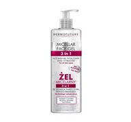 Żele do mycia twarzy - Dermofuture Dermofuture Precision 3w1 Żel micelarny do demakijażu 400 ml - miniaturka - grafika 1