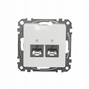 2 x 2 x GNIAZDO RJ45 k.6 STP SCHNEIDER SEDNA DESIGN BIAŁY - Gniazdka elektryczne - miniaturka - grafika 1