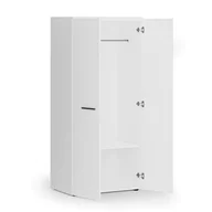 Szafy biurowe - Szafa ubraniowa biurowa PRIMO WHITE, 1 półka, drążek do szafy, 1781 x 800 x 500 mm, biały - miniaturka - grafika 1