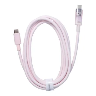 BASEUS kabel Typ C do Typ C Explorer Power Delivery 100W 2m różowy P10319703411-01 / CB000043 - Kable USB - miniaturka - grafika 1