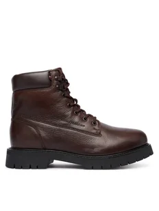 Tommy Hilfiger Trapery Flex Th Outdoor Rs FM0FM05600 Brązowy - Botki męskie - miniaturka - grafika 1