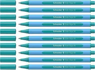 Długopisy - Schneider 152234 Slider Edge pastelowe długopisy XB (trójkątne długopisy o szerokości kreski XB) 10 sztuk, ocean, 12 sztuk (1 opakowanie) - miniaturka - grafika 1