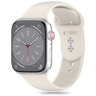 Akcesoria do smartwatchy - Pasek TECH-PROTECT Silicone do Apple Watch 4/5/6/7/8/9/SE/Ultra 1/2 (42/44/45/49mm) Jasnobeżowy - miniaturka - grafika 1