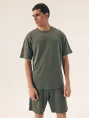 Piżamy męskie - Piżama męska Olive Henderson khaki 2XL - Esotiq&Henderson - miniaturka - grafika 1