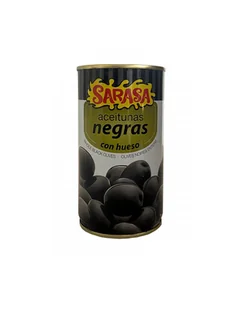 Oliwki SARASA NEGRAS puszka 350g czarne z pestką - Pasztet i przetwory mięsne - miniaturka - grafika 1