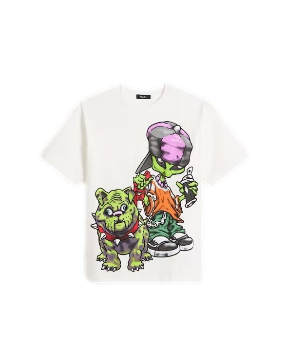 T-shirt Męski VANS Wreckpack Alien Dog SS White VN000S1KWHT1 XS