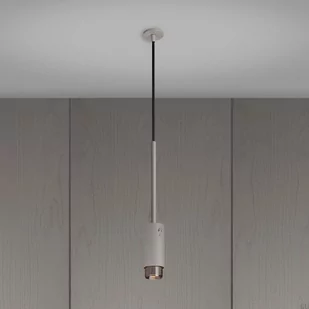 Lampa wisząca Exhaust Pendant Szara ze stalą - Lampy sufitowe - miniaturka - grafika 1