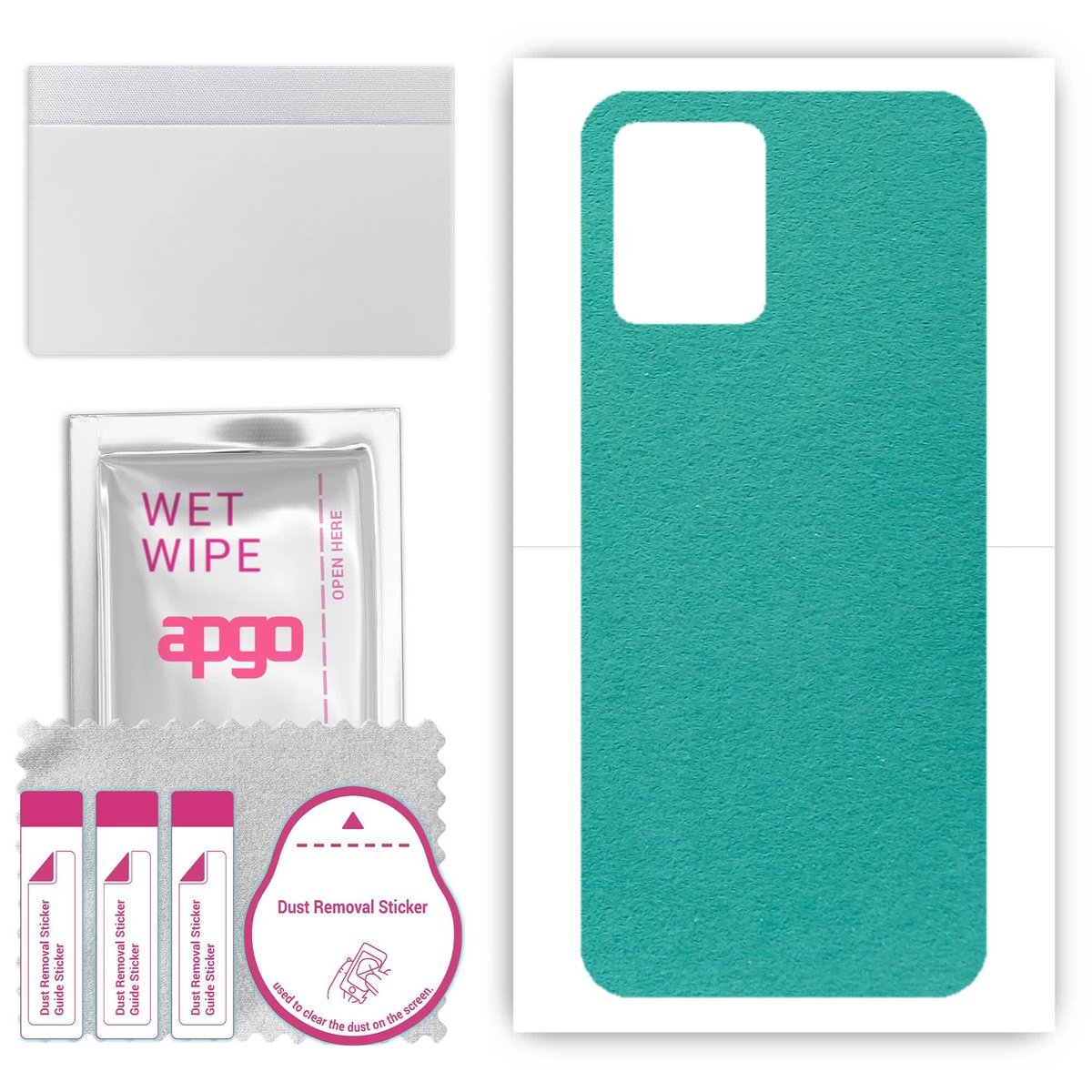 Folia naklejka skórka strukturalna na TYŁ Zamsz do Realme 8i - Zamsz Miętowy - apgo SKINS