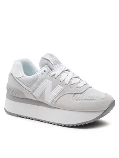 Sneakersy damskie - New Balance Sneakersy WL574ZSC Szary - grafika 1