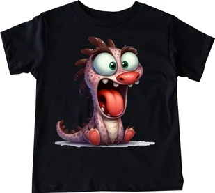 Dziecięca koszulka ze smokiem - smok25 - Koszulki dla dziewczynek Dziecięca koszulka ze smokiem - smok25 - Koszulki dla dziewczynek - miniaturka - grafika 1