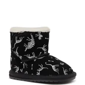 Buty dla dziewczynek - EMU Australia Skórzane śniegowce Toddle Reflective Dino | z dodatkiem wełny - miniaturka - grafika 1