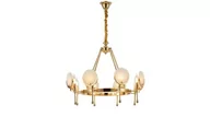 Lampy sufitowe - Lumina Deco Deco NOWOCZESNY ŻYRANDOL KRYSZTAŁOWY MONTEGO W8 LDP 8010-8 (GD) - miniaturka - grafika 1