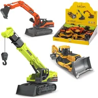 Samochody i pojazdy dla dzieci - Pojazd budowlany dźwig, koparka, spychacz Mix - model lub pojazd - miniaturka - grafika 1