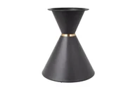 Meble modułowe i akcesoria - Podstawa okrągła noga stolika stelaż postument stołu czarna klepsydra 49cm - miniaturka - grafika 1